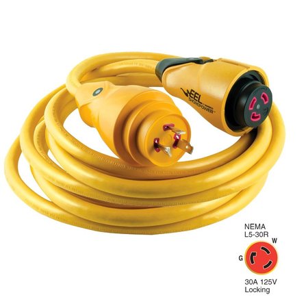 MARINCO Marinco CS30-25 EEL 30A 125V Shore Power Cordset - 25' - Yellow CS30-25